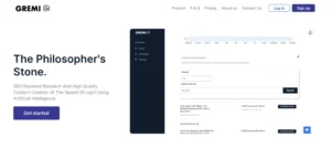 GREMI Site IA gratuit spécialisé dans l'optimisation SEO. Cette application SEO utilise l'intelligence artificielle pour automatiser la recherche de mots-clés et la création de contenu optimisé.