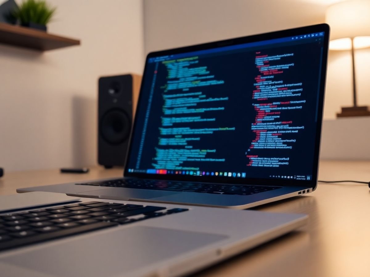 Bureau moderne avec ordinateur et clavier.