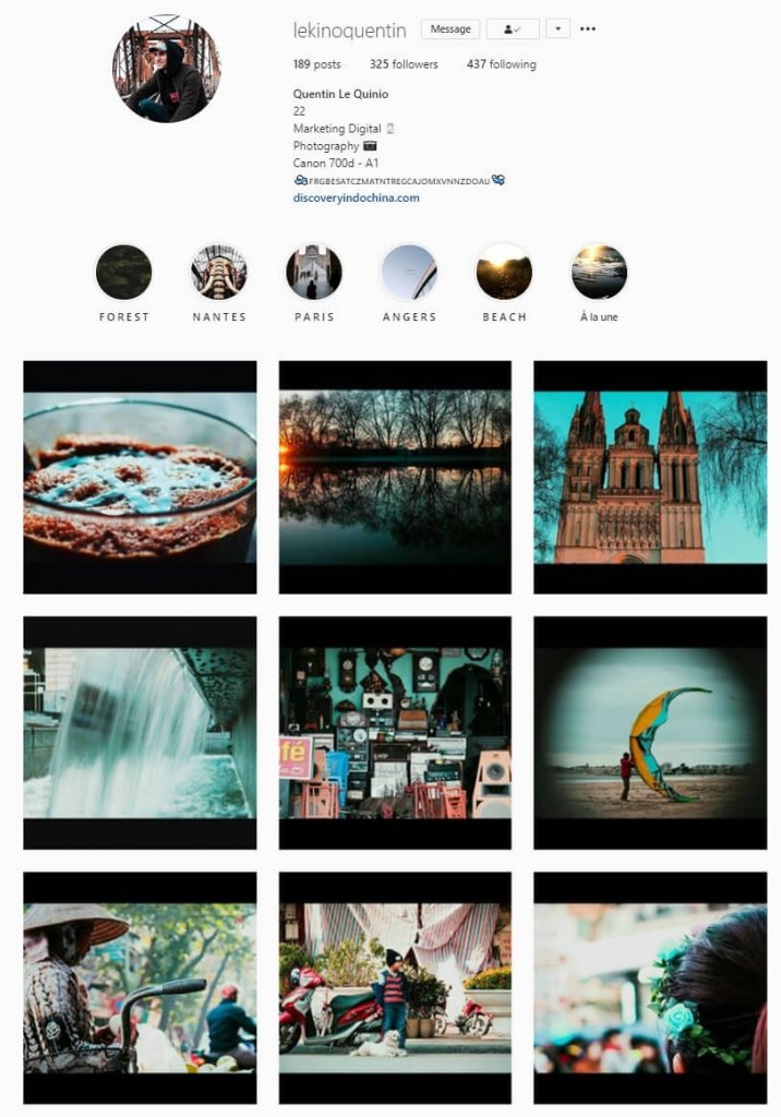 instagram feed black borders theme