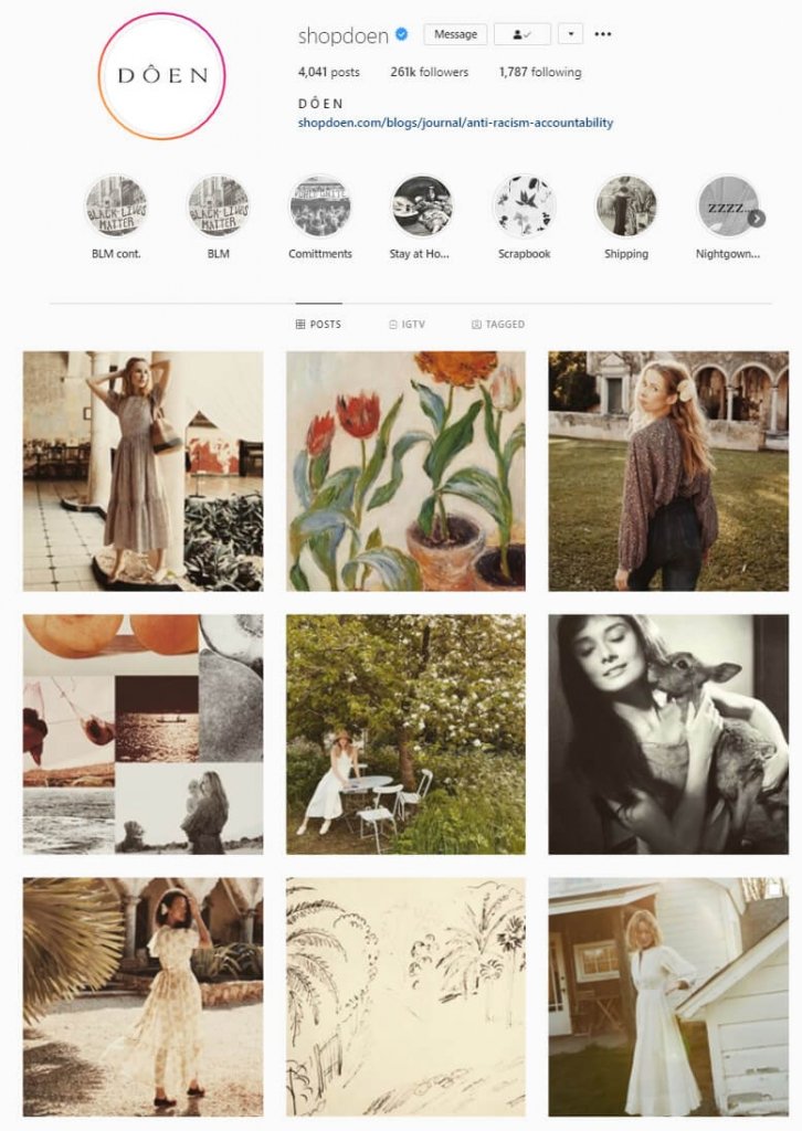 intagram feed ideas vintage theme